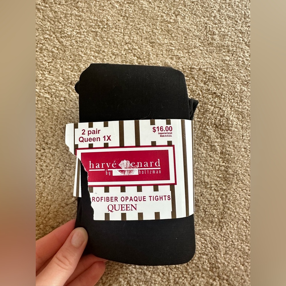 One pair of Black XL tights